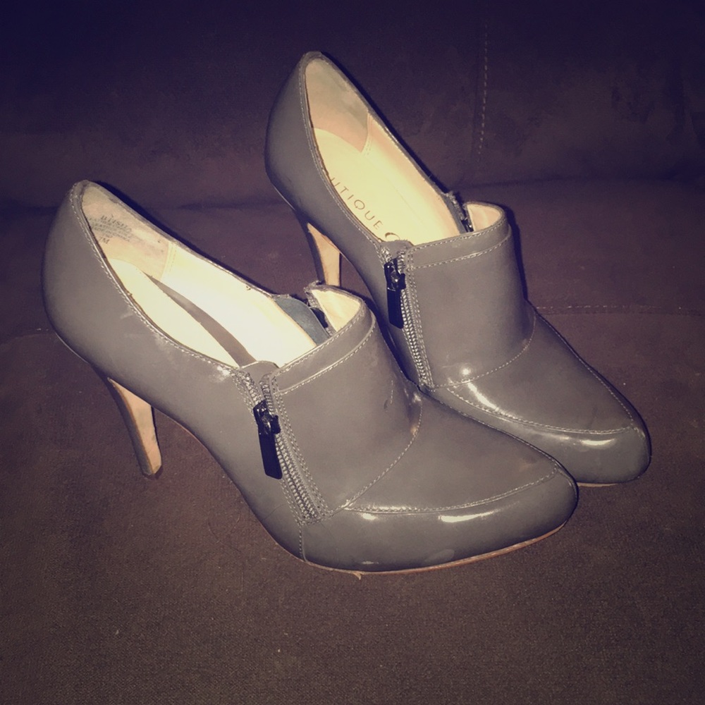 Grey greenish heels genuine leather!!!